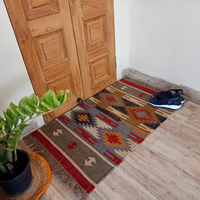 Tapis de sol décoratifs de porte tissés à la main naturels en jute de haute qualité à la recherche simple pour salon tapis de porte de revêtement de sol OEM