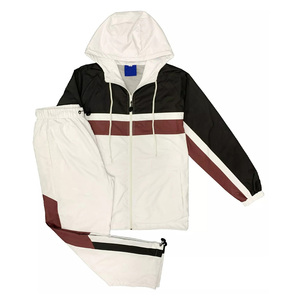 Nouveauté personnalisée été veste de survêtement pour hommes impression fermeture éclair vers le haut deux pièces vêtements de sport courts shorts survêtements ensemble coupe-vent - Product Image 1