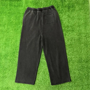 Pantalones de Algodón Grueso de Alta Calidad para Hombre, con Lavado Ácido Personalizado, Bordado y Franja Lateral, a la Moda - Product Image 6