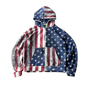 Fabricant de sweat-shirts à capuche zippés en molleton français lourd de 420 g/m², coupe carrée, avec strass - Product Image 3