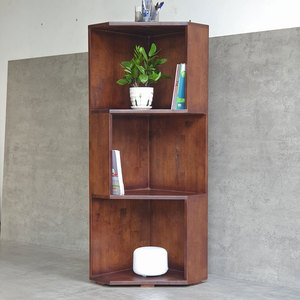 Étagère à 3 niveaux en bois d'hévéa pour chambre d'enfant, salon et cuisine, type sur pied, en bois - Product Image 2