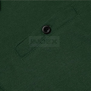 Vente en gros OEM polos de golf à motif uni en coton à séchage rapide pour hommes avec logo personnalisé manches courtes grande taille - Product Image 6