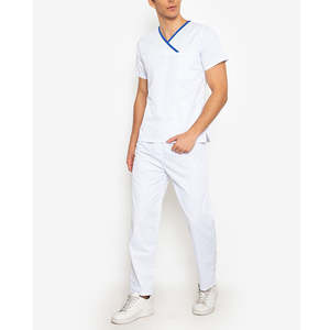 Uniforme médico para hombre, uniforme médico de enfermera de alta calidad, ajuste personalizado, cómodo 100% tela de algodón, uniforme de Hospital - Product Image 3