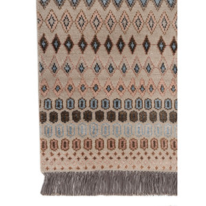 Manchaha Luxury Ivory Hand Knotted Wool Bamboo Silk Rug Geometric Modern Design Plush Pile <b>Washable</b> Carpet for Teens-Les-2728 - Product Image 4