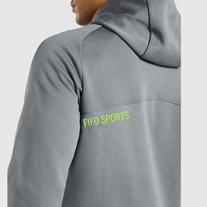 Nuevo diseño con capucha Zip Up Windbreaker Hoodie Jacket 100% poliéster Chaquetas y chaqueta de invierno Hombres - Product Image 5