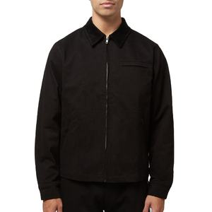 Chaquetas de Invierno Personalizadas para Hombre, Chaqueta de Trabajo con Cremallera, Estilo Urbano, Tela de Lona, Bordado, Logotipo de Parche Extra Grande, Estilo Vintage - Product Image 1