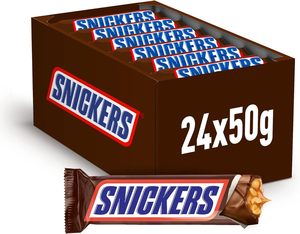 Barre Snickers avec caramel et cacahuètes grillées au chocolat, 24 barres X50G (1200G) - Product Image 1