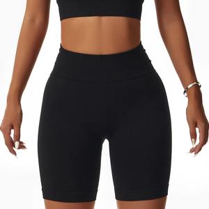 Shorts décontractés pour femmes en gros, coupe ajustée, été, doux, haute élasticité, respirant, patchwork - Product Image 1