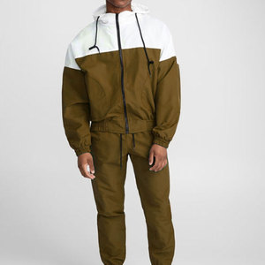 Ensembles de vestes pullover à logo personnalisé pour hommes Survêtements pour hommes Ensemble de survêtements en nylon coupe-vent Survêtement pour hommes - Product Image 3