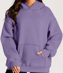 เสื้อฮู้ดผ้าถักโอเวอร์ไซส์สำหรับผู้หญิง, เสื้อสเวตเตอร์ขนแกะที่สมบูรณ์แบบสำหรับฤดูใบไม้ร่วง/ฤดูหนาว - Product Image 2