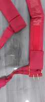 Haute qualité personnalisé Satin taille ceintures ruban rouge imprimé bande unie pour les mariages fonctions de cérémonie-décorations de chaise jetables