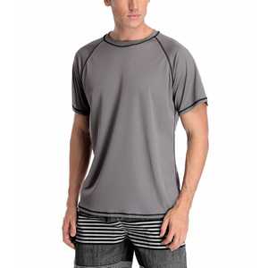 T-shirts de sport à manches courtes pour hommes, col rond, ajustés, pour l'entraînement, hauts de performance pour la salle de sport, rashguard BJJ MMA - Product Image 1