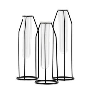 Vente en gros de nouveaux candélabres géométriques de couleur or et de haute qualité centres de table de mariage lanterne en verre - Product Image 5