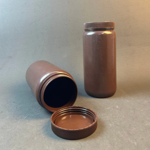 Botellas de píldora de HDPE marrón de 620ml, 125ml, 250ml, tarro de boca ancha, tapa de rosca, grado farmacéutico para cápsula, embalaje de polvo sanitario - Product Image 5