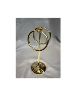 Space saving brass <b>towel</b> stand for small <b>bathrooms</b> offering durable design elegant <b>storage</b> solution for everyday use - Product Image 2