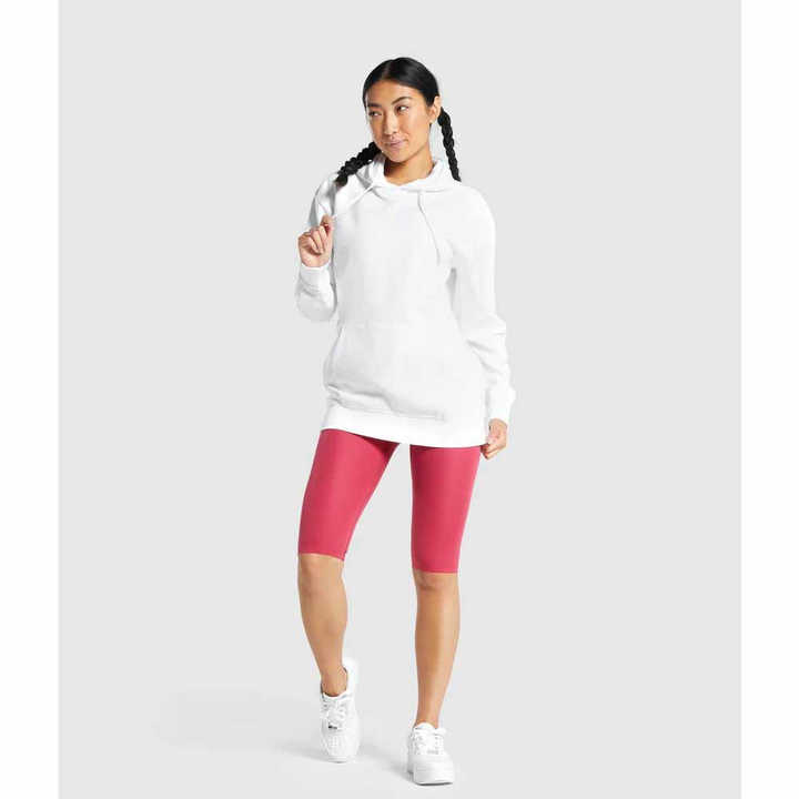 100% Cotton Women Drop Shoulder Blank Hoodies Customized Logo Printing Oversized Blank Hoodies Streetwear OEM Service Available