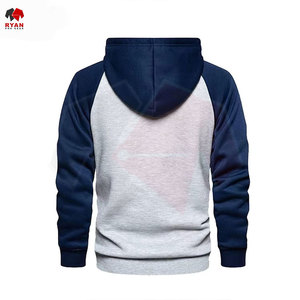 Sweat à capuche pour homme avec panneau personnalisé, logo en tissu personnalisé, OEM et ODM, vêtements d'hiver confortables, vente en gros - Product Image 2