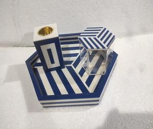 Handmade Customized Resin Inlay Bakhoor Incense Burner Set with Tray Model Pattern <b>Angel</b> Style - Product Image 6