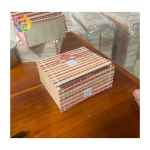 Bamboo Roll-Up Box, Handmade Eco Storage <b>Basket</b> for Jewelry, Tea, Eco-friendly Packaging Bamboo for <b>Gift</b> Storage Box - Product Image 2