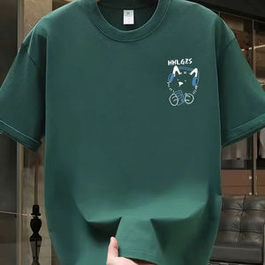 Camiseta personalizada de gran tamaño Camisetas duraderas de algodón 100% de larga duración Camiseta informal de alta calidad para hombre Precio competitivo - Product Image 1