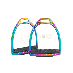 Estribos occidentales de acero inoxidable de alta calidad para jinetes de carreras logotipo personalizado mejor venta con cristales de características de alta seguridad - Product Image 6