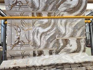 Alfombra Turca Adiva de 20 pies, Tejida en Jacquard con Patrón Geométrico, de Pelo Corto y Fino, Hecha a Máquina, Lavable, de Poliéster y Algodón - Product Image 6