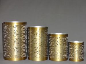 Iron Handmade Home Decor Table Top Decor Christmas Votive <b>Candle</b> <b>Pillar</b> Holder Stand Wedding Decorative Gift Item Etching Work - Product Image 3