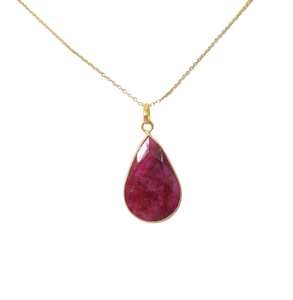 จี้เงินประทับ925เครื่องประดับแฟชั่นจี้ที่ดีที่สุดสำหรับสาวๆ925จี้เงินแท้พลอยทับทิมของขวัญครบรอบปีที่ - Product Image 1