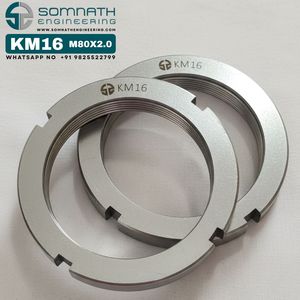 Tuercas de bloqueo KM16 de alta calidad M80X2 Tuerca de bloqueo de eje de cojinete métrico de precisión para montaje seguro de acero inoxidable - Product Image 3