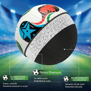 Balón de Fútbol Profesional No. Balón de Fútbol para la Copa Mundial, Cosido a Máquina y Termosellado, Hecho de Cuero y PVC - Product Image 3