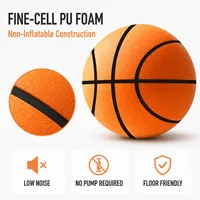 Ballon de basketball Elite taille 7, 29,5 pouces, en mousse PU, 340g, toucher doux, faible bruit, entraînement en salle, silencieux