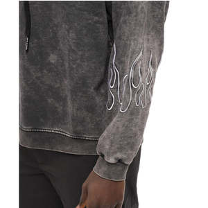 Custom Acid Wash Hoodie Bleach Washed Oversized Fit Sudadera para hombres y mujeres en Urban Vintage Street Style - Product Image 6