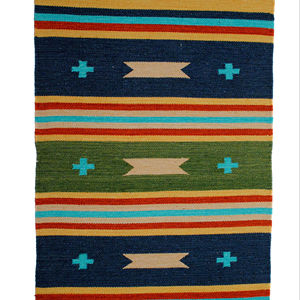 Wholesale Cotton Handmade Fresh Modern Machine Washable Eco Friendly Multicolor Floral Plush Rug Home Prayer Picnic Travel - Product Image 1