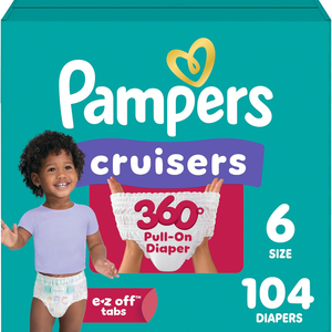 Couches-culottes Pampers Cruisers 360 - Taille 6, 104 unités, protection bébé jusqu'à 100 % anti-fuites - Product Image 1