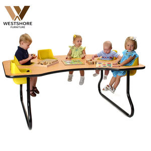 Chaise d'alimentation pour bébé en bois chaise haute pour bébé siège de salle à manger pour tout-petits <span class=keywords><strong>rehausseur</strong></span> de pépinière réglable meubles de maternelle Table de sécurité - Product Image 1
