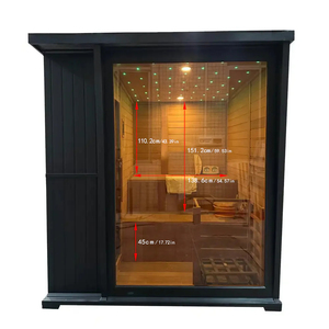 Sauna de Vapor Exterior de Cedro Rojo Canadiense, en Stock en Almacén de EE. UU., Cabinas de Sauna para Bienestar - Product Image 4