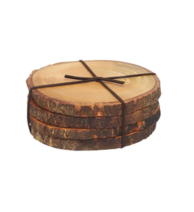 Dessous de verre en bois d'acacia de conception simple accessoires de cadeau de Noël tapis et tampons à la recherche du meilleur produit le plus vendu - Product Image 2