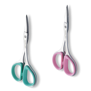 Tijeras de manicura de uñas de calidad superior con anillos de goma Acero inoxidable de grado quirúrgico Tijeras de uñas para uso en salón - Product Image 2