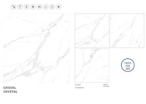 Baldosas de porcelana de 1200x1200mm brillantes de primera calidad de la India Grado de exportación de alta calidad para azulejos de gran formato para interiores de villas - Product Image 6