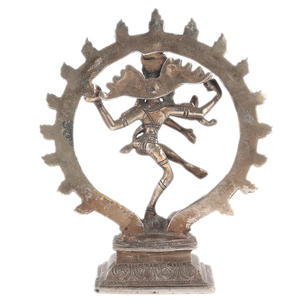 Handmade Indian Brass Antique Bronze Tandav Natraja Sculptures Figurine Statue <b>Home</b> <b>Decor</b> <b>Gift</b> Items 19 X 7 cm SNS-1922 - Product Image 4