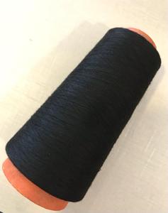 100% Polyester 24/1 High Tenacity Dyed Ring Spun <b>Yarn</b> <b>Black</b> for Weaving/Knitting - Product Image 2