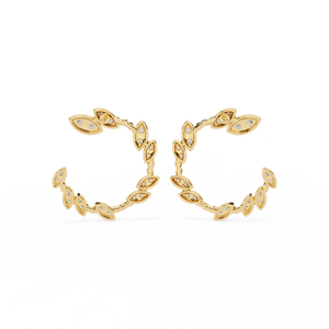 Pendientes Brillantes de Oro de 18K con Diamante Cultivado en Laboratorio, Pendientes de Diamantes Premium - Product Image 4