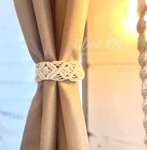 Qualité supérieure Macramé Draperie Embrasses Porte-Rideau Retenue Boho Rideau Cravate Sangle Arrière - Product Image 5