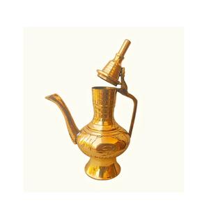 Récipient à eau en laiton, vase à verser, carafe à eau fonctionnelle, pot de table, porte-liquide pour boire de l'eau, style antique, maison - Product Image 1