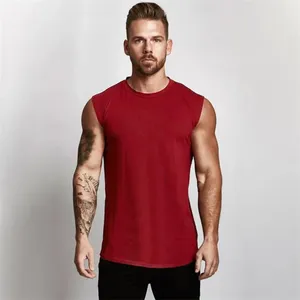 2023 Gym Workout Sleeveless Shirt Tank Top Men Bodybuilding Clothing Fitness Mens Sportwear <b>Vests</b> Muscle Men Tank Tops - Product Image 5