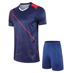 ชุดยูนิฟอร์มเทนนิสพร้อมโลโก้สั่งทำ บริการพิมพ์ลายแบบซับลิเมชั่น เสื้อและกางเกงขาสั้นสำหรับทีม ชุดยูนิฟอร์มเทนนิสสำหรับขาย - Product Image 1