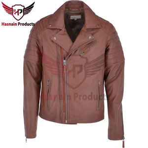 Chaqueta de motociclista clásica de otoño e invierno de estilo callejero para hombre, cuero de PU a la moda con capucha extraíble con patrón de logotipo personalizado - Product Image 5