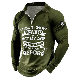 เสื้อโปโลแขนยาวมีซิปสำหรับผู้ชายเสื้อวิ่งเสื้อโปโลแบบสวมหัวซิปแบบสวมหัวแห้งเร็ว - Product Image 6