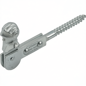 VORMANN ตัวหยุดบานเกล็ดหน้าต่างเหล็กชุบสังกะสีสีน้ำเงิน ยาว 120 มม. พร้อมหัวสำหรับขันสกรูในม่านบังตาและบานเกล็ด - Product Image 3