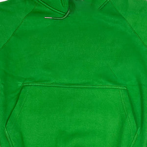 เสื้อฮู้ดฟลีซพรีเมียมสีเขียวสำหรับทุกเพศ สีชมพูแซลมอน ลายทวิล ตัวอักษร กระเป๋าจิงโจ้ ขอบแขนเสื้อแบบริบ ซับในสองชั้น ฮู้ดบุสองชั้น 100% - Product Image 5